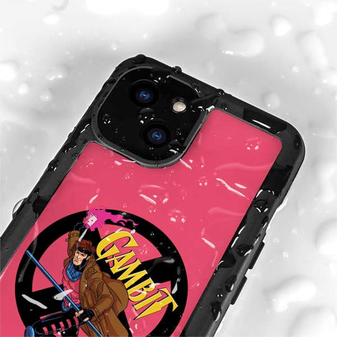 Marvel X-Men Gambit iPhone 15 Waterproof Case